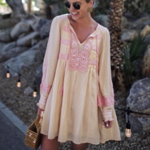 Free People Wind Willow Mini Tunic Dress - Picture 3 of 5